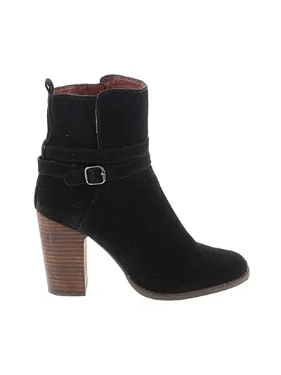 Pre-owned Lucky Brand Ankle Boots In Black