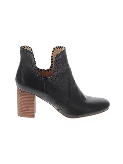 Pre-owned Lucky Brand Ankle Boots In Black
