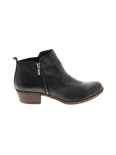 Pre-owned Lucky Brand Ankle Boots In Black