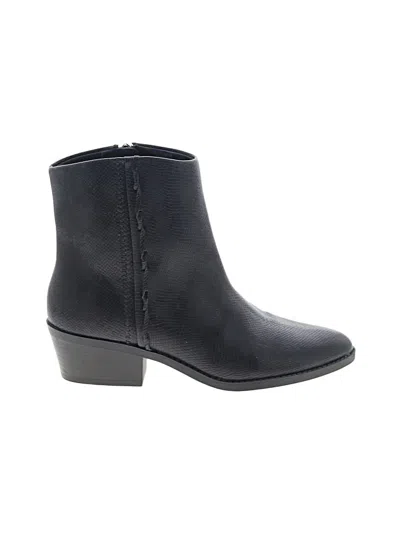 Pre-owned Lucky Brand Ankle Boots In Black