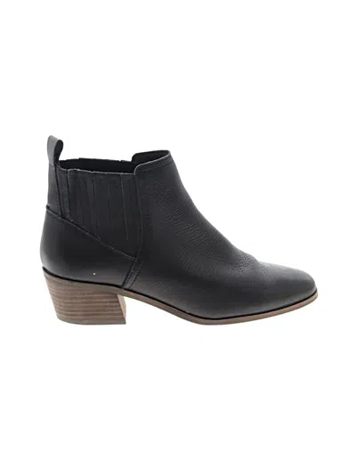 Pre-owned Lucky Brand Ankle Boots In Black