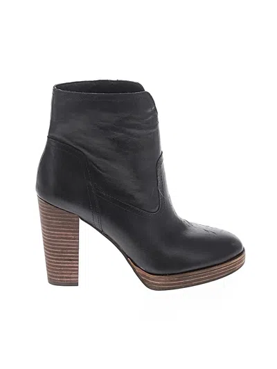 Pre-owned Lucky Brand Ankle Boots In Black