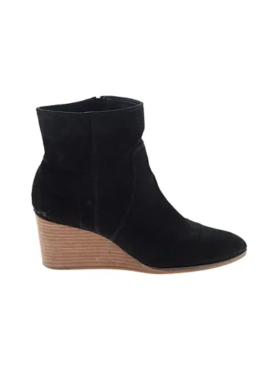 Pre-owned Lucky Brand Ankle Boots In Black