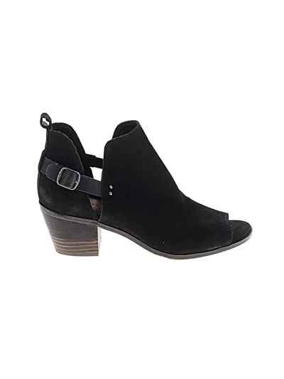 Pre-owned Lucky Brand Ankle Boots In Black