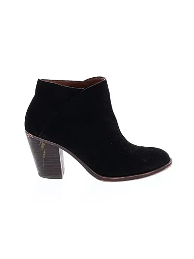 Pre-owned Lucky Brand Ankle Boots In Black
