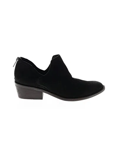 Pre-owned Lucky Brand Ankle Boots In Black