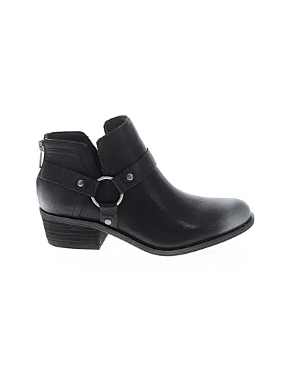 Pre-owned Lucky Brand Ankle Boots In Black