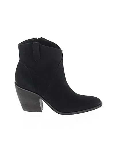 Pre-owned Lucky Brand Ankle Boots In Black
