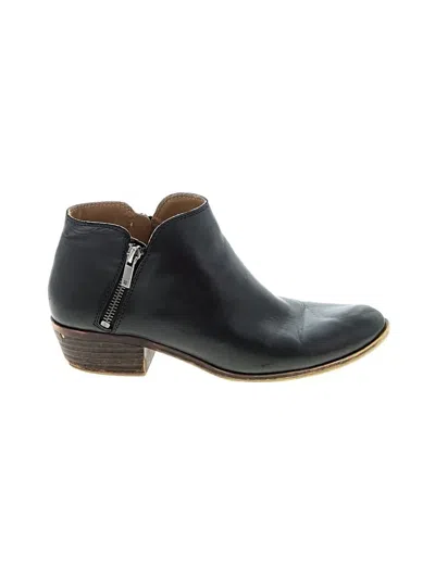 Pre-owned Lucky Brand Ankle Boots In Black