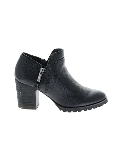 Pre-owned Lucky Brand Ankle Boots In Black