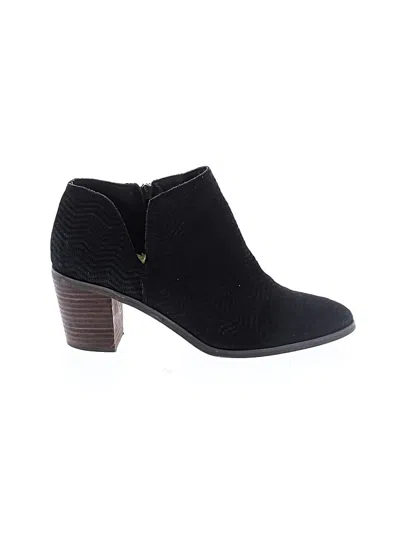 Pre-owned Lucky Brand Ankle Boots In Black