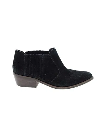 Pre-owned Lucky Brand Ankle Boots In Black