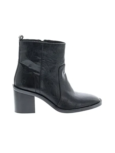 Pre-owned Lucky Brand Ankle Boots In Black