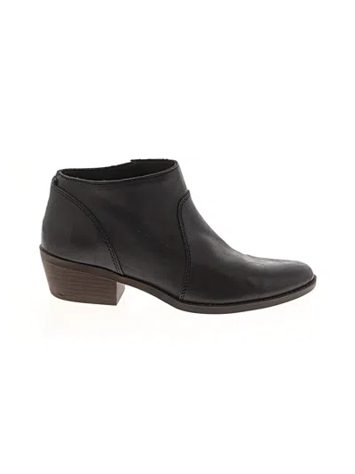 Pre-owned Lucky Brand Ankle Boots In Black
