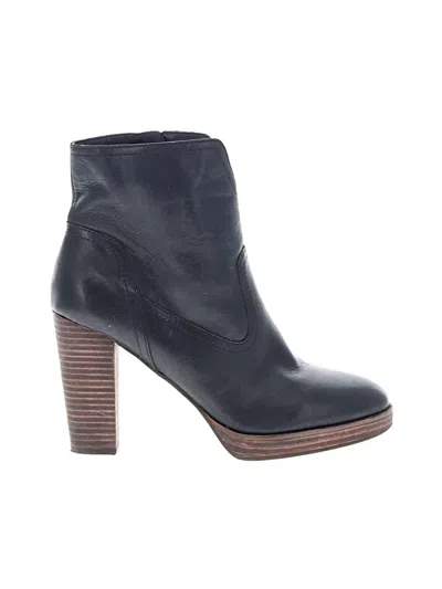 Pre-owned Lucky Brand Ankle Boots In Black