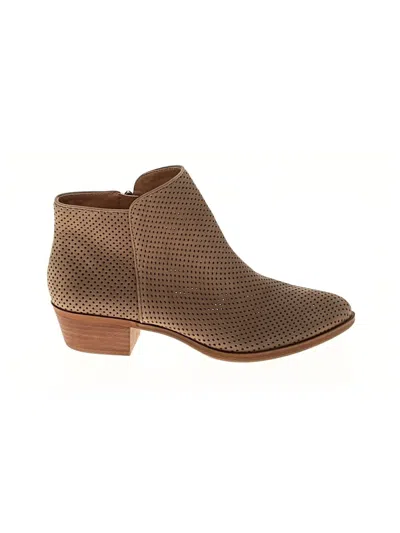 Pre-owned Lucky Brand Ankle Boots In Brown