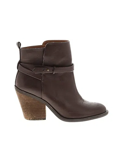 Pre-owned Lucky Brand Ankle Boots In Brown