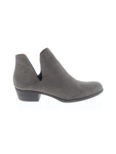 Pre-owned Lucky Brand Ankle Boots In Brown