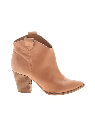 Pre-owned Lucky Brand Ankle Boots In Brown