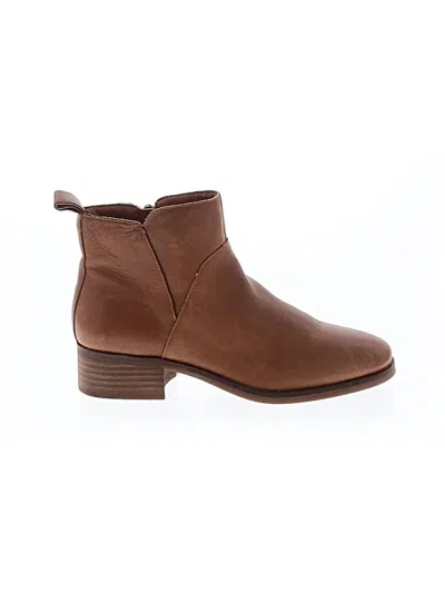 Pre-owned Lucky Brand Ankle Boots In Brown