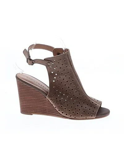 Pre-owned Lucky Brand Ankle Boots In Brown