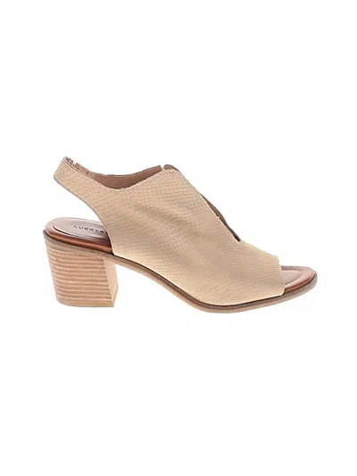 Pre-owned Lucky Brand Ankle Boots In Brown