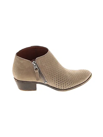 Pre-owned Lucky Brand Ankle Boots In Brown