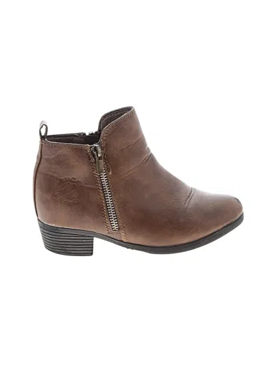 Pre-owned Lucky Brand Kids' Ankle Boots In Brown