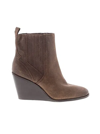 Pre-owned Lucky Brand Ankle Boots In Brown
