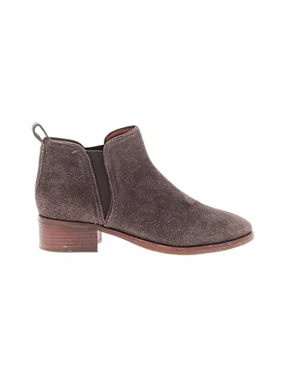 Pre-owned Lucky Brand Ankle Boots In Brown