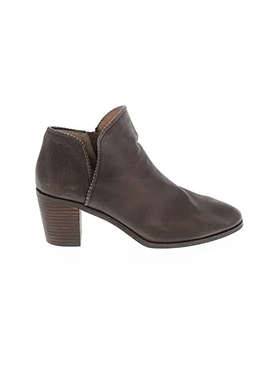 Pre-owned Lucky Brand Ankle Boots In Brown