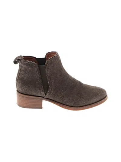 Pre-owned Lucky Brand Ankle Boots In Gray