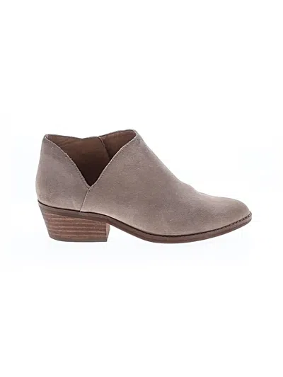 Pre-owned Lucky Brand Ankle Boots In Gray