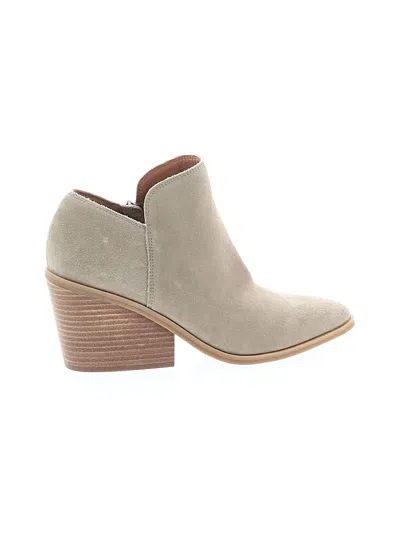 Pre-owned Lucky Brand Ankle Boots In Gray