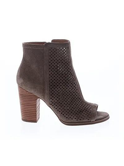 Pre-owned Lucky Brand Ankle Boots In Gray