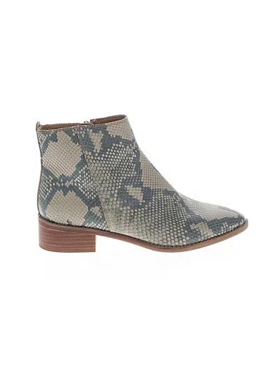 Pre-owned Lucky Brand Ankle Boots In Gray