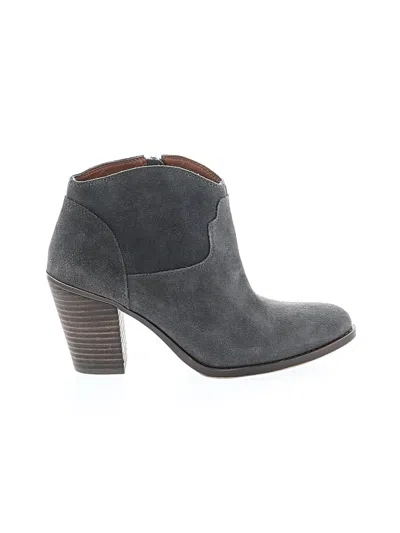 Pre-owned Lucky Brand Ankle Boots In Gray