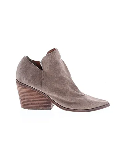 Pre-owned Lucky Brand Ankle Boots In Gray