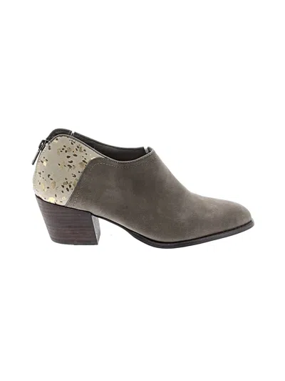 Pre-owned Lucky Brand Ankle Boots In Gray