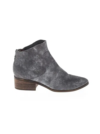 Pre-owned Lucky Brand Ankle Boots In Gray