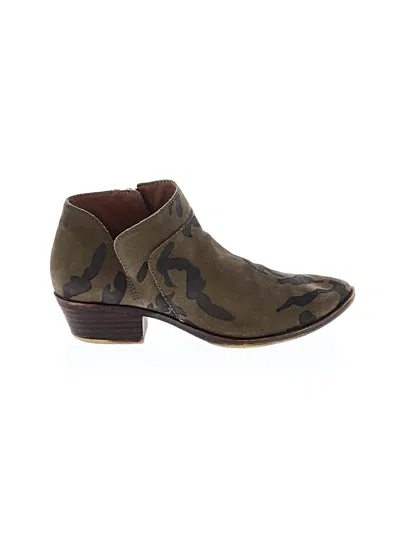 Pre-owned Lucky Brand Ankle Boots In Green