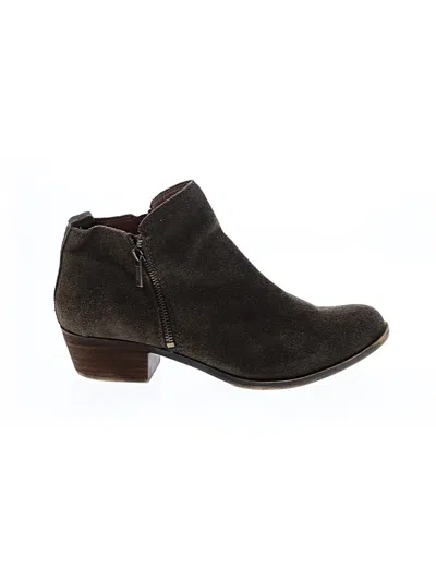 Pre-owned Lucky Brand Ankle Boots In Green