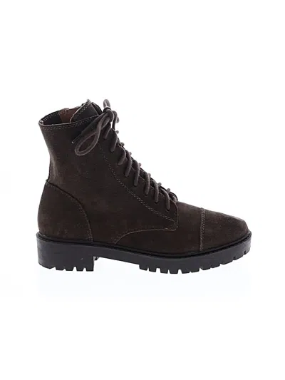 Pre-owned Lucky Brand Ankle Boots In Green