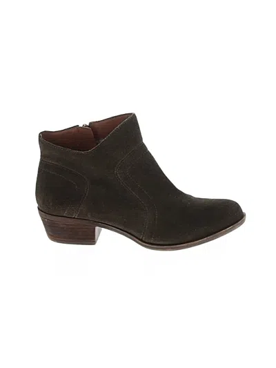 Pre-owned Lucky Brand Ankle Boots In Green