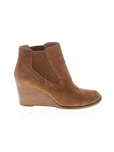 Pre-owned Lucky Brand Ankle Boots In Tan