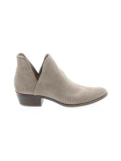 Pre-owned Lucky Brand Ankle Boots In Tan