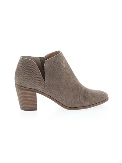 Pre-owned Lucky Brand Ankle Boots In Tan