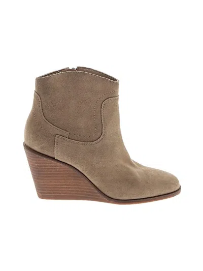 Pre-owned Lucky Brand Ankle Boots In Tan