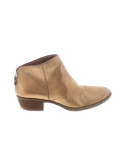 Pre-owned Lucky Brand Ankle Boots In Tan