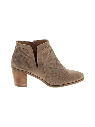 Pre-owned Lucky Brand Ankle Boots In Tan